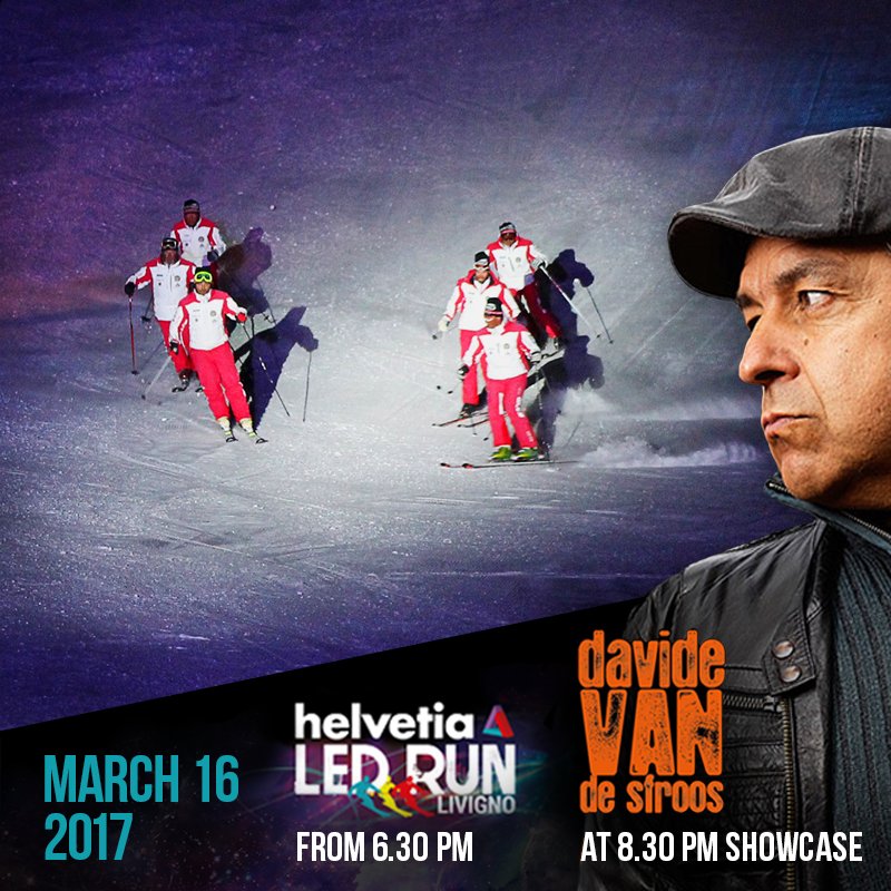 scuolacentrale's tweet photo. In @Livigno, you can ski at sunset with Helvetia #LedRun. And then join @DavideVDS gig. 🎿FREE #SKIPASS🎿 Info here: https://t.co/7F19gA6wxM . https://t.co/LcbnWHfVyJ