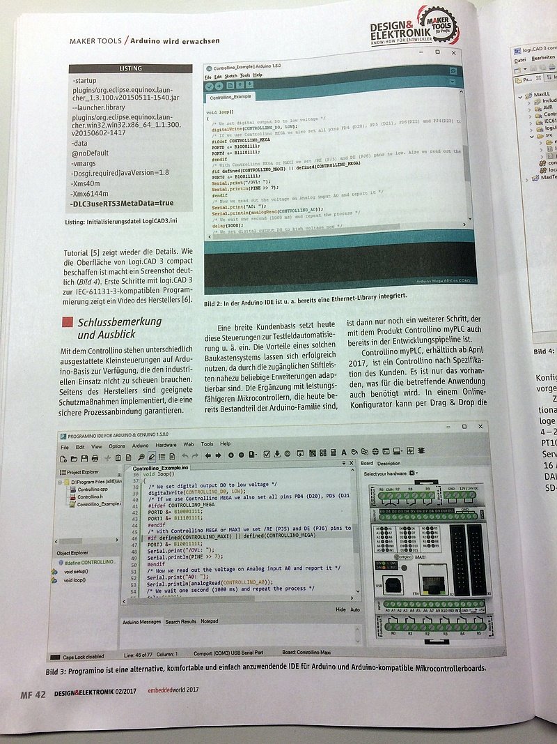 PROGRAMINO's tweet image. DESIGN & ELEKTRONIK -> MAKER TOOLS
controllino.biz
elektroniknet.de/design-elektro…
@CONTROLLINO @ArduinoOrg #ArduinoPLC #IDE #Arduino