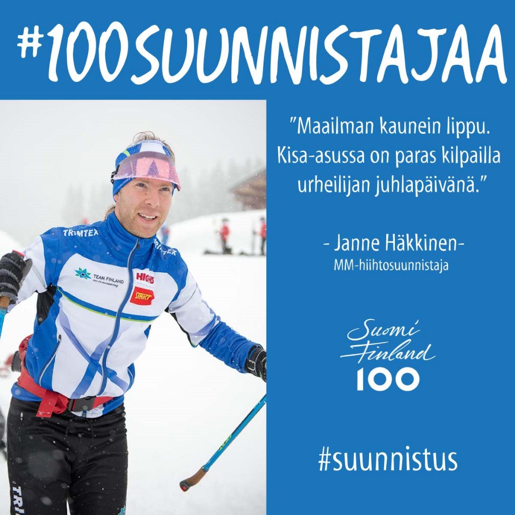 SuunnistusSSL's tweet photo. #Suomi100 menossa mukana juuri neljännet MM-kisansa käynyt Janne Häkkinen. #100suunnistajaa #skio #suunnistus https://t.co/f0xdEAul3g