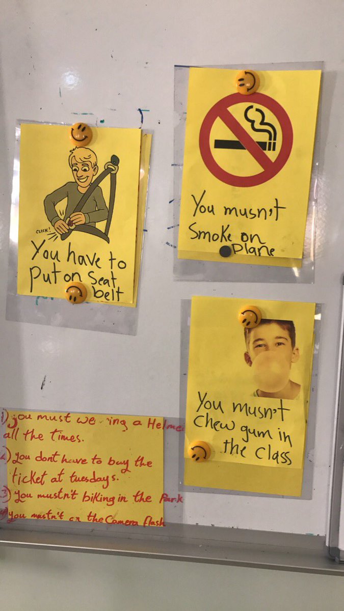 Make a competition between S's to learn How to use ( have to - don't have to- must - mustn't- need to - needn't to) #traveller #مدارس_مقررات