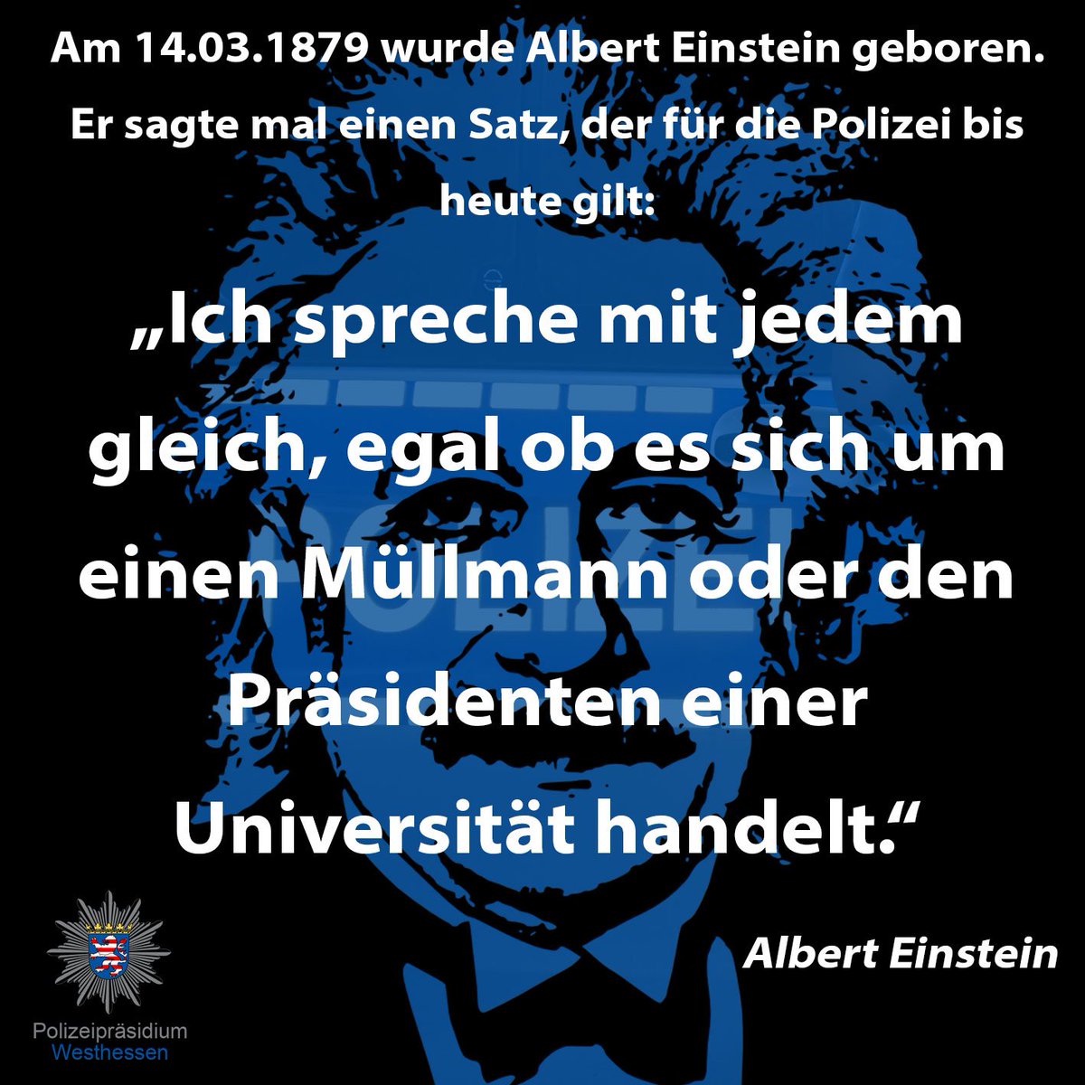 Polizei Westhessen On Twitter Heute Wäre Albert Einstein 138