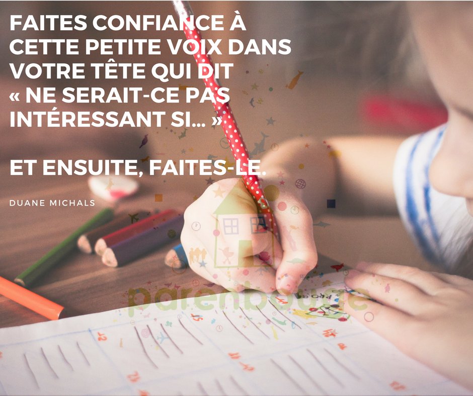 "Faites #confiance à cette petite voix dans votre tête ..." pour @LaGrandeSemaine de la #PetiteEnfance
