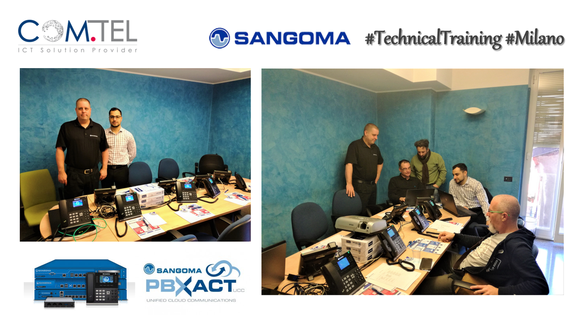 COMTELSpa's tweet photo. First Day #tecnical #training #free #PBX thanks @Sangoma Leo D'alessandro &amp; Scott Beer https://t.co/IR78phMDtu