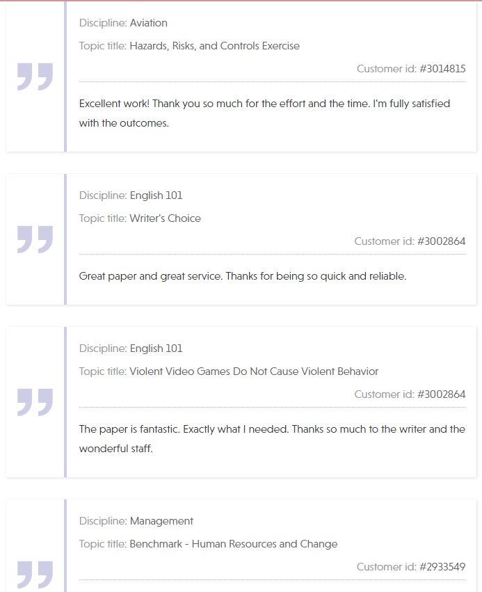 EssayhaveCom's tweet photo. What Our Customers Say? About "https://t.co/ol55isWBa6" https://t.co/DsMluWwS7z
