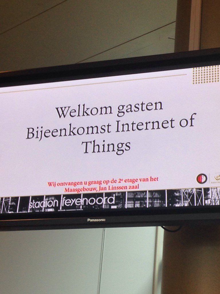 In Rotterdam vandaag #IoT event <a href="/HeliviewConf/">Heliview C&T</a> #EnSerioOpPad <a href="/EnSerioPR/">En Serio | B Corp</a>