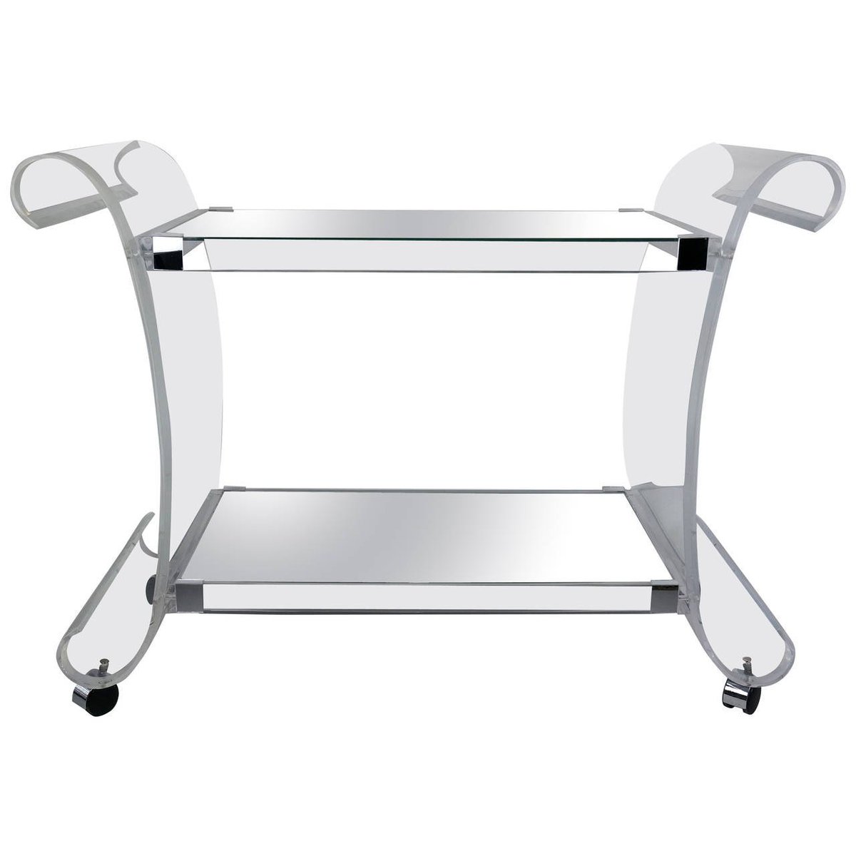 IconicSnob's tweet photo. THE DAILY POST...#Lucite #BarCart or Trolley with Mirrored Shelves, Charles Hollis Jones, 1970s. https://t.co/A28XaA4uGV #BarCartStyle #WPB https://t.co/p6UTbhk1Nt