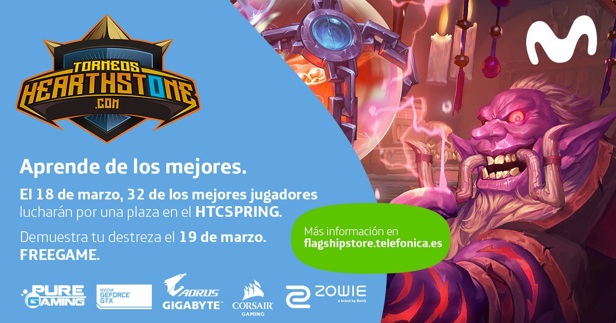 TarifaMtg's tweet photo. Ven a vivirlo con nosotros! #MadridHearthstone 
@NVIDIAGeForceES
@PureGaming_ES
@THearthstone
@BenQ_Spain
@GIGABYTESPAIN 
@CorsairSpain https://t.co/BmWT3PK0Lh