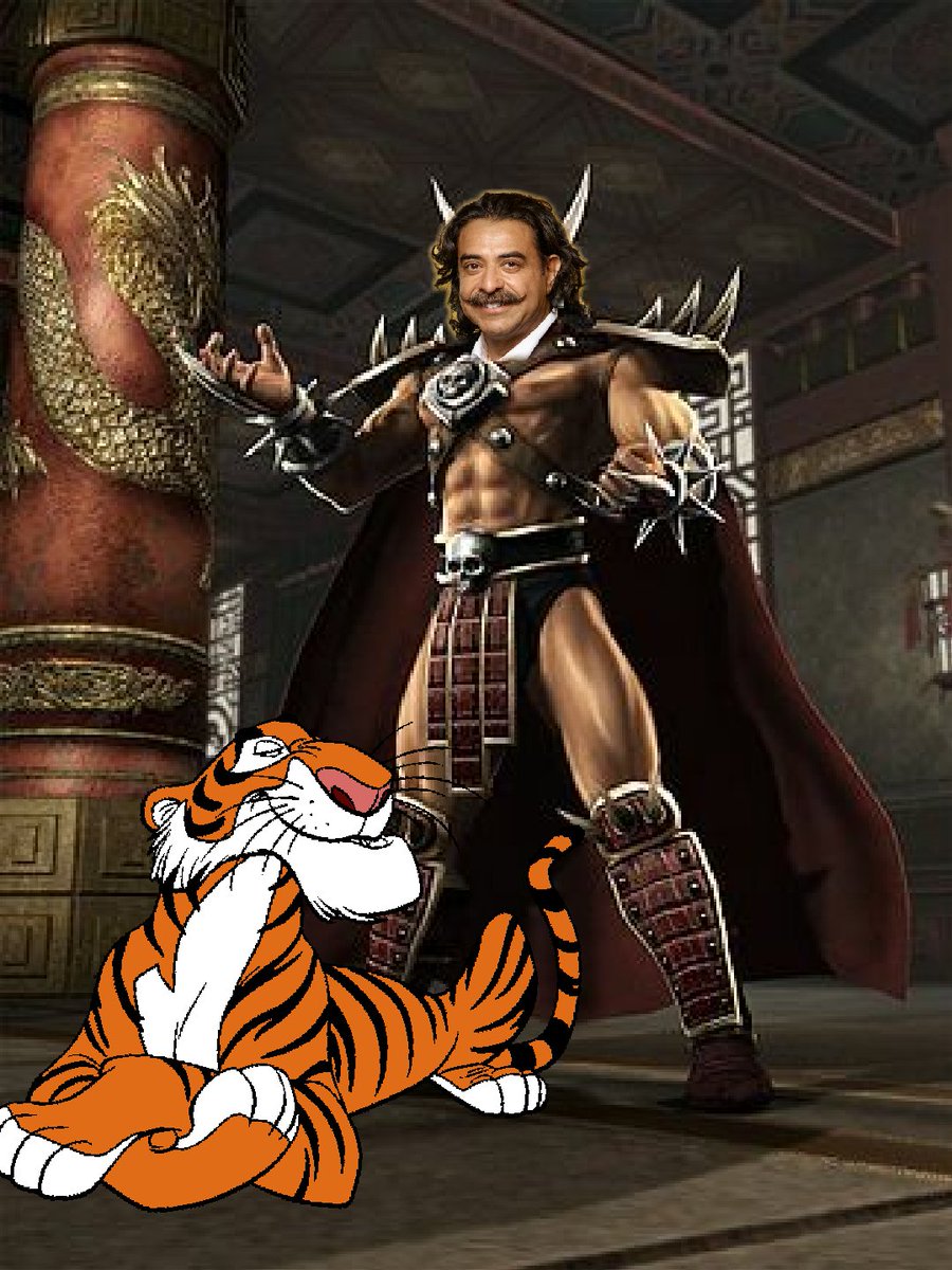 RevSillyGraham's tweet photo. The moment u realize u wasted your morning making a collage of Sahid Khan, Shao Kahn, and Sher Kahn.

#Jaguars #MortalKombat #JungleBook https://t.co/vixuI0x8SO