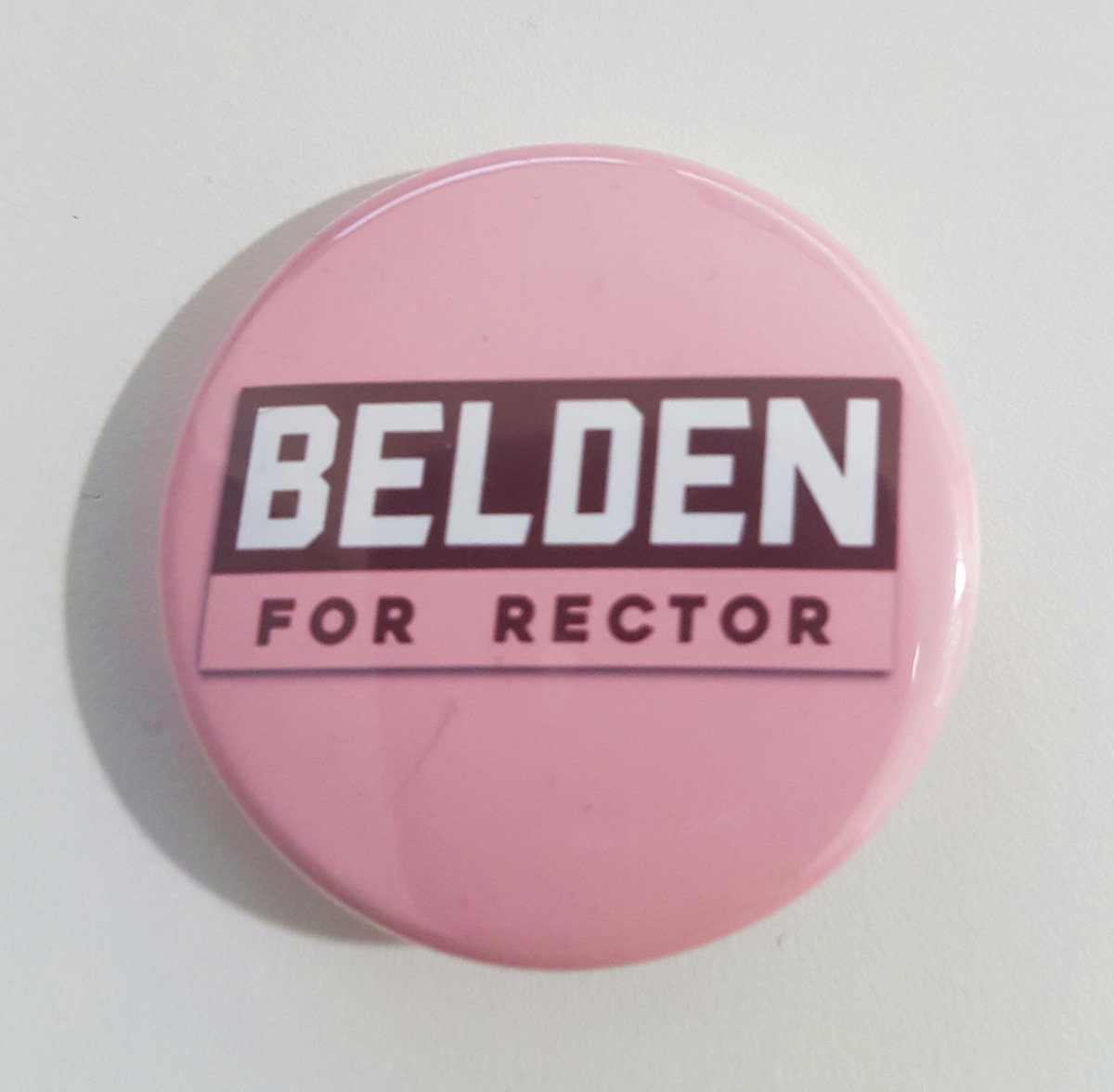 Belden4Rector's tweet image. Want to show your support? Come to the meeting tonight to pick up a badge - or get one from us on campus tomorrow! #BeldenForRector