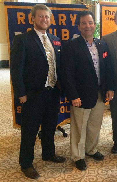 CCMingledorff's tweet photo. MIJS Attorney Michael Patterson, an active Daniel Island Rotary Club member, sponsored a new member to the @danielisland chapter @mijslegal https://t.co/BImR5Bzpfd