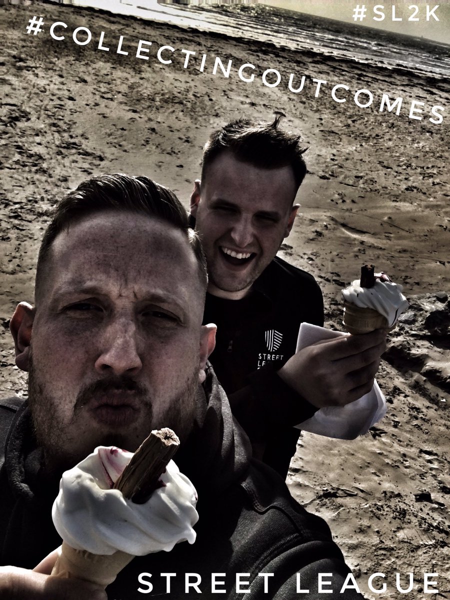 🌞 is out in North #Ayrshire today. So a cheeky 🍦 was in order. #Sustainability #sustainableemployment @ANDYSLAYRSHIRE @Street_League