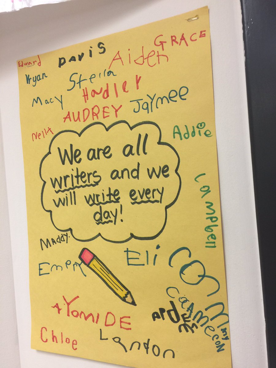 lisagarosi's tweet photo. Super proud of this K class pushing through writers workshop. Learning great strategies. @mrs_bedenk https://t.co/mCkb9CKMTm