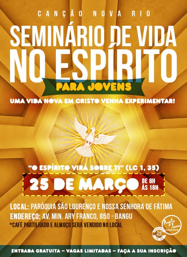 arqrio's tweet photo. Canção Nova Rio promove Seminário de Vida no Espírito para Jovens
#ArqRio #Juventude #CNRio
https://t.co/nlJYbpleGk https://t.co/o6gibdWQnx