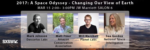 DescartesLabs's tweet photo. Tomorrow @sxsw join CEO @philosophygeek for his panel discussion: A Space Odyssey - Changing Our View of Earth https://t.co/7W1UT1Xfsa https://t.co/nPrXmujWye