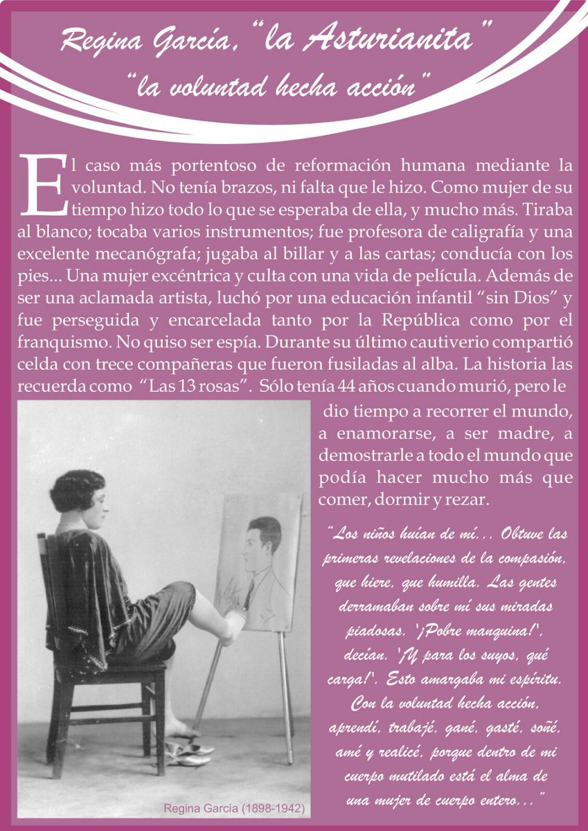 Eu_CarrasPez's tweet photo. Hoy presentamos a una mujer fascinante, que demostró que podía hacer mucho más que comer, dormir y rezar #MujeresDeNuestraHistoria https://t.co/jD8Yi4OlLc