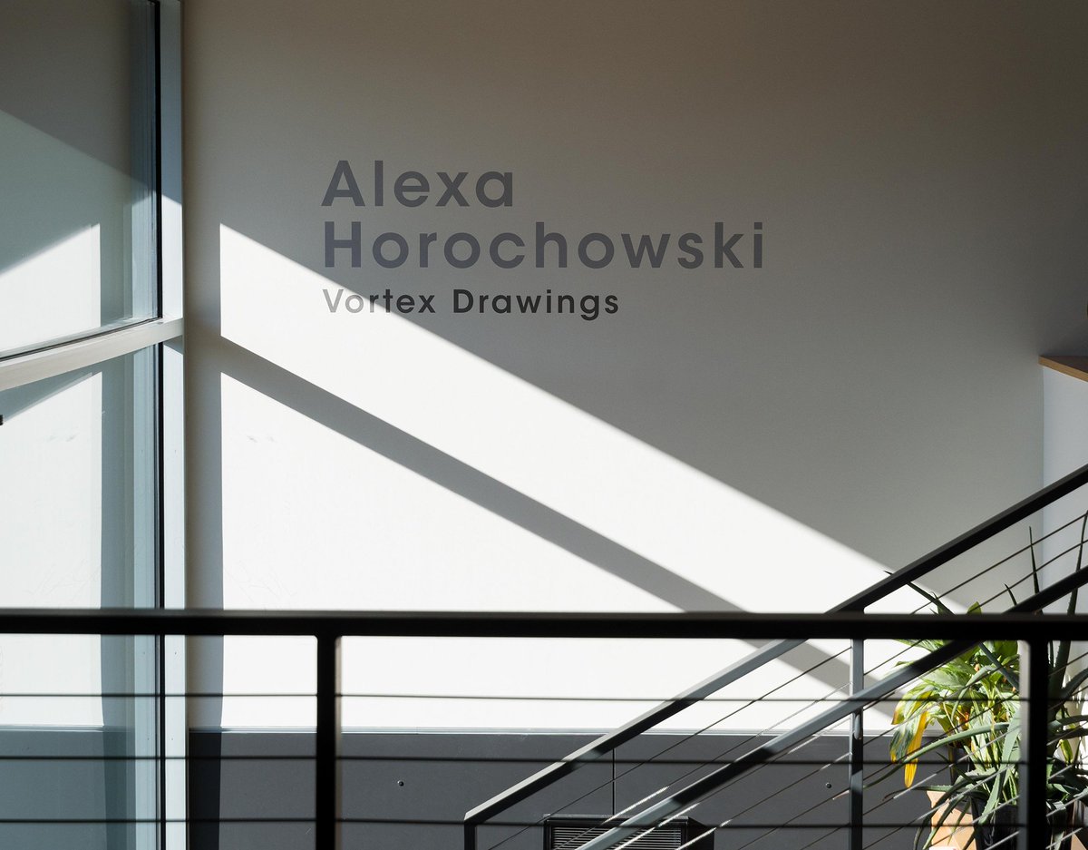 HighpointPrints's tweet photo. On this sunny morning, #AlexaHorochowski’s #VortexDrawings are radiant in our galleries! On view til 3/25! @HPEditionsMPLS #printmaking https://t.co/0gabCZvsYW