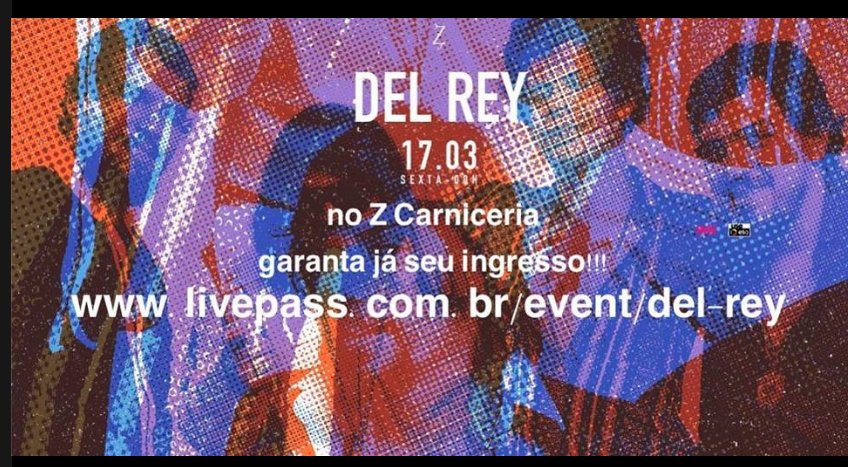 Se liga que vai ser massa... Sexta tem <a href="/bandadelrey/">Del Rey</a> no #zcarniceria. Compra logo teu ingresso, visse?