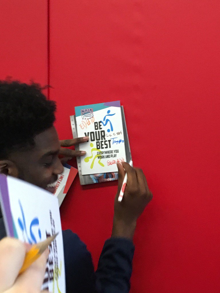Be Your Best activity booklet in action!