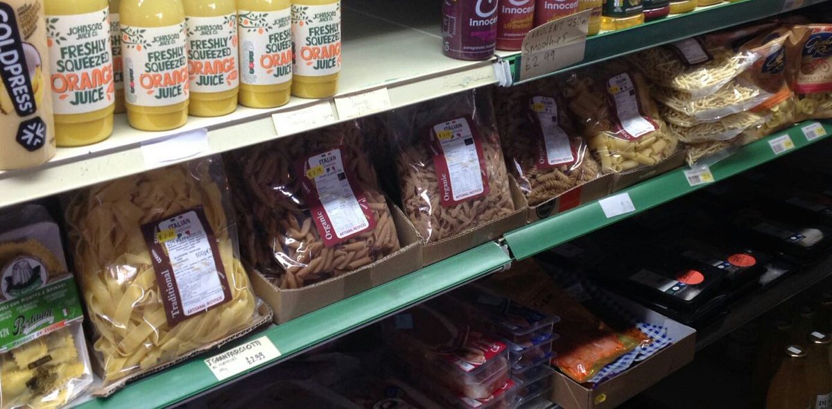 ItalianTrad's tweet photo. Our pasta is now stocked at Palm 2 supermarket in Clapton! Exciting times #london #organic #organicfood #pasta #HealthyFood https://t.co/34sjYAJG1T