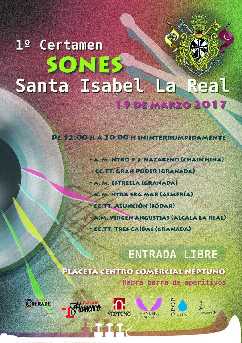 TresCaidasGr's tweet photo. Y el 19 de marzo 1er Certamen Santa Isabel la Real. Os esperamos! https://t.co/WYY3llJcSy
