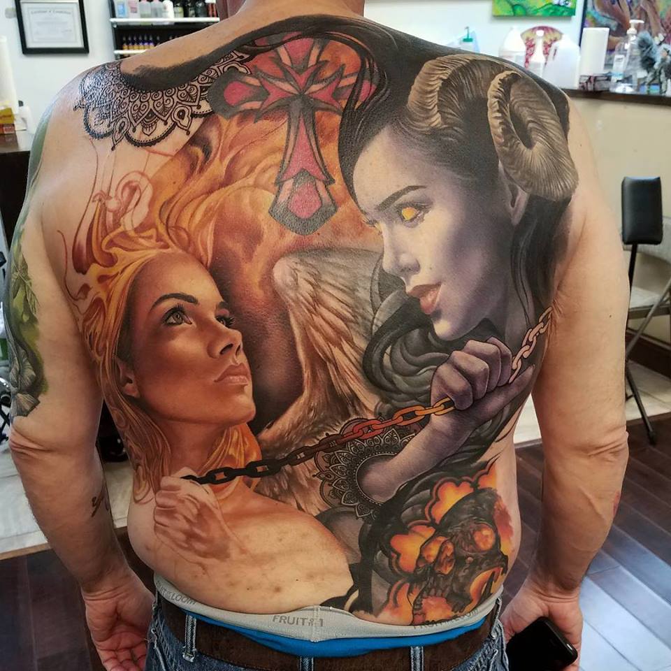 Amazing in progress back piece by artist Sarah Miller - Tattoos, Illustration, Art!
Join us! SAVEMYINK.COM/artists
