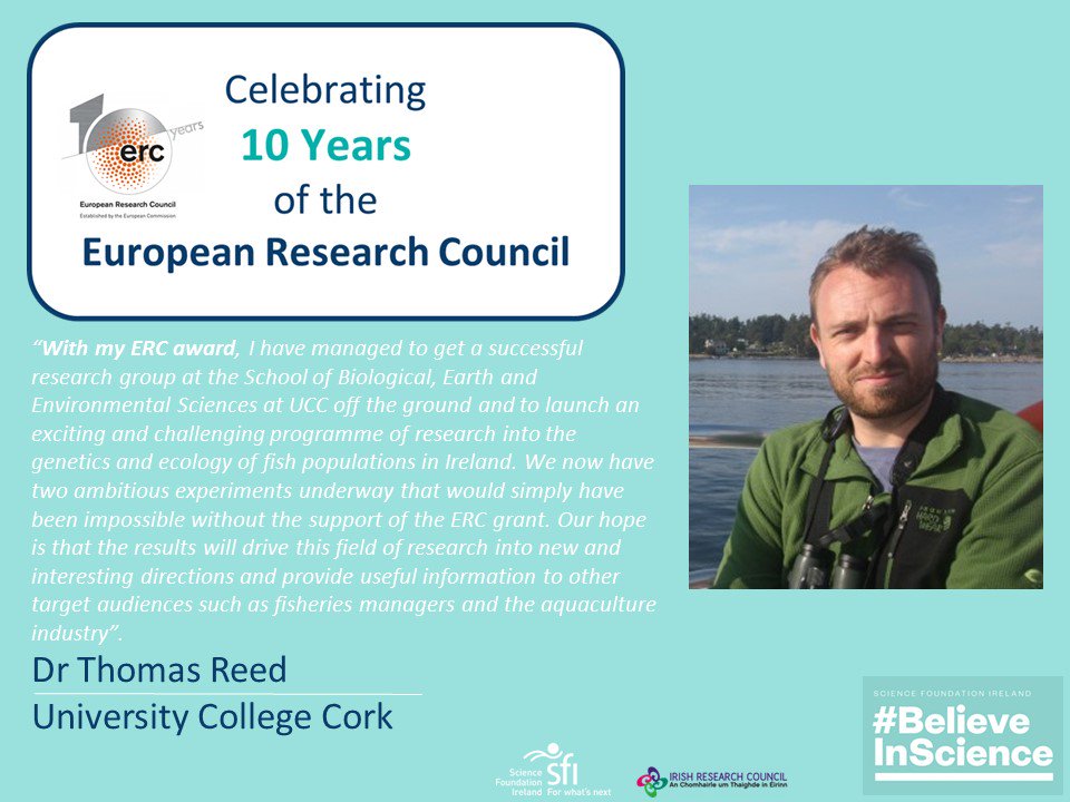 Researchirel's tweet photo. Next up in our Irish success showcase to celebrate #ERC10yrs is Dr Thomas Reed from @UCC #ERCWeek #Irish #Research https://t.co/gxbpZu18D6