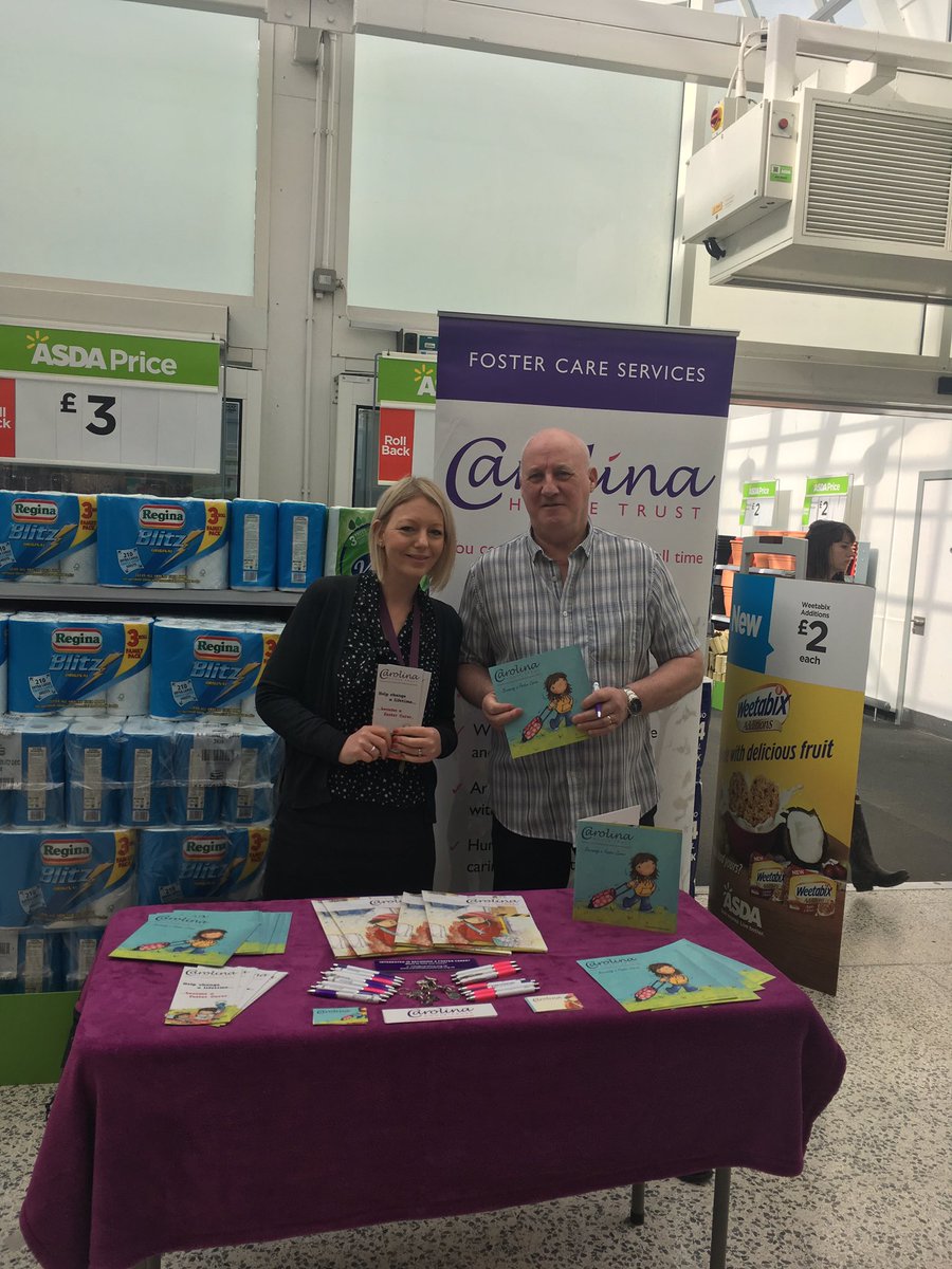 AsdaMilton's tweet photo. #CarolinaHouseTrust are in store for all your queries about Foster Care https://t.co/rlwUB5HZtU