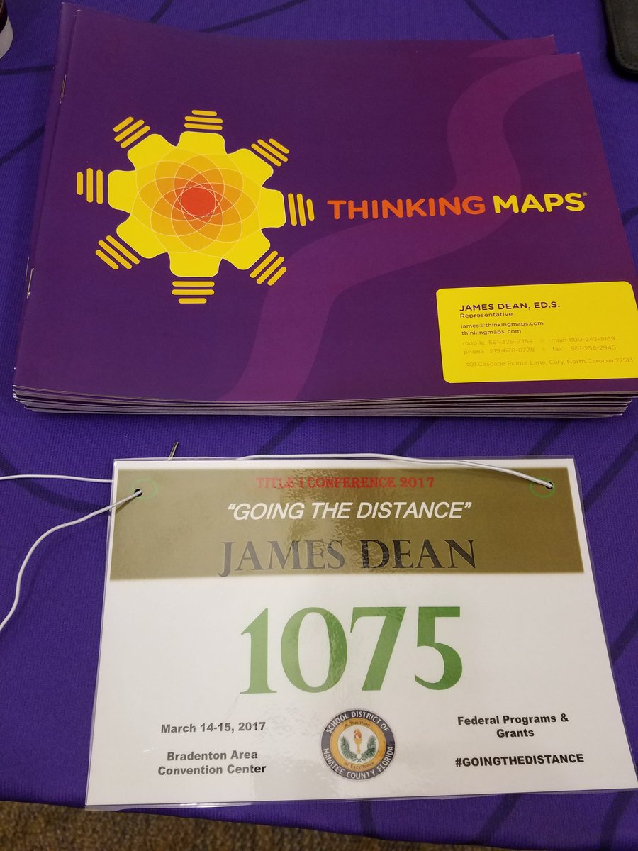 James_C_Dean's tweet photo. Set up and ready for @Manateeschools #Title1Conference @ThinkingMaps ready to help ALL students #GoTheDistance https://t.co/fpuRXNhJW2
