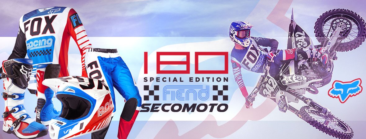 secomoto_ktm's tweet photo. Nueva edición especial @FoxHeadEurope 180 Fiend Blue Red 2017 ya disponible. https://t.co/CiHdiYsPBP  FOX #Secomoto #KTM #Motocross #Madrid https://t.co/IcgmTBOZPm