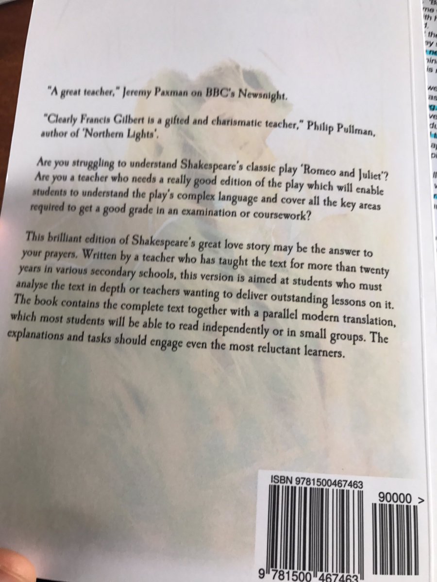 TECEnglishDept's tweet photo. Yr10/Yr11 - Further reading around Romeo & Juliet: great read by @wonderfrancis to support #GCSELiterature study! #readingcritically https://t.co/mTvXHOZa1l