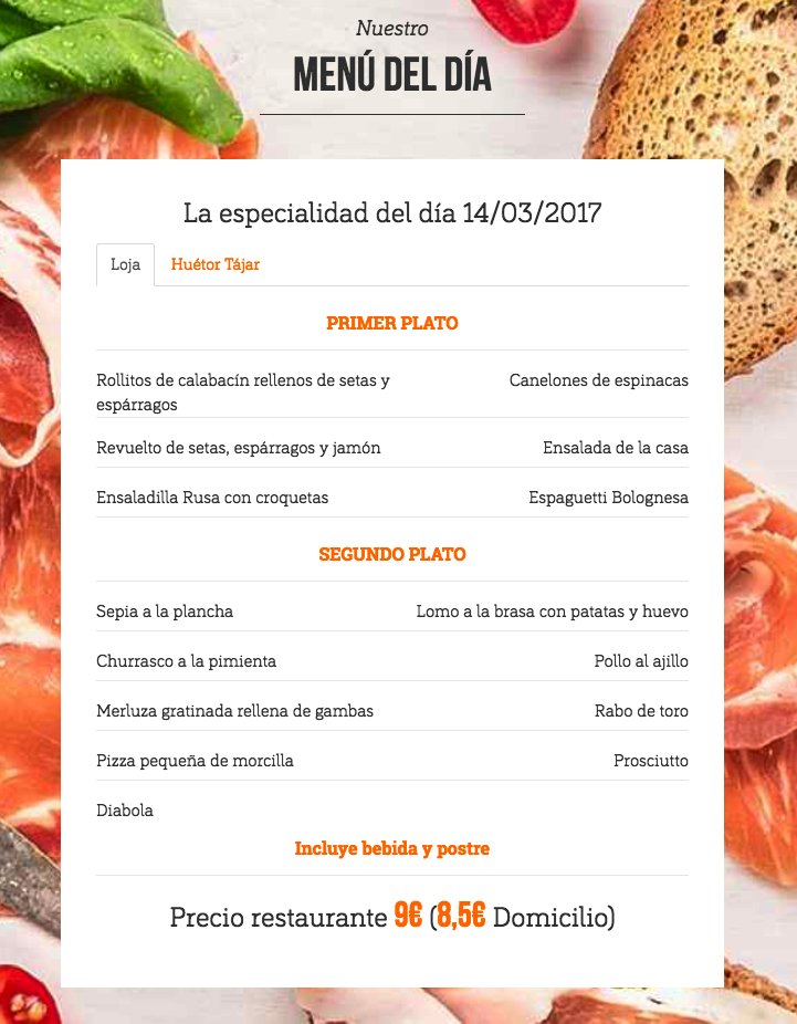 Atraconexpress's tweet photo. Ya está disponible nuestro menú para hoy 14 de marzo en Atracón Loja. 
#menúsAtracón #ricorico https://t.co/i0hACD1Tnt