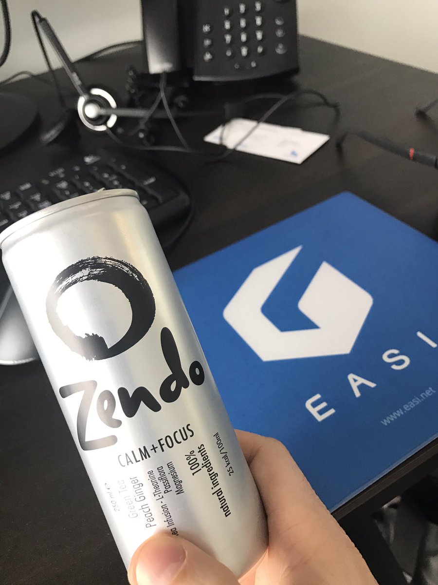 Peldomi's tweet photo. On a reçu des @ZendoDrinks chez @easi_net... I feel focus #zen merci @MHosselet https://t.co/gsUYyxVM0d