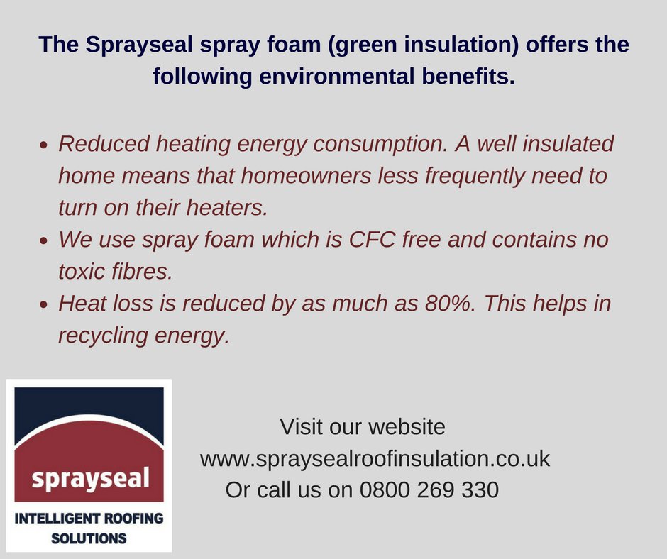 We are one hundred percent committed to the #environment &amp; through our methods &amp; green #RoofInsulation can help create a safer environment!