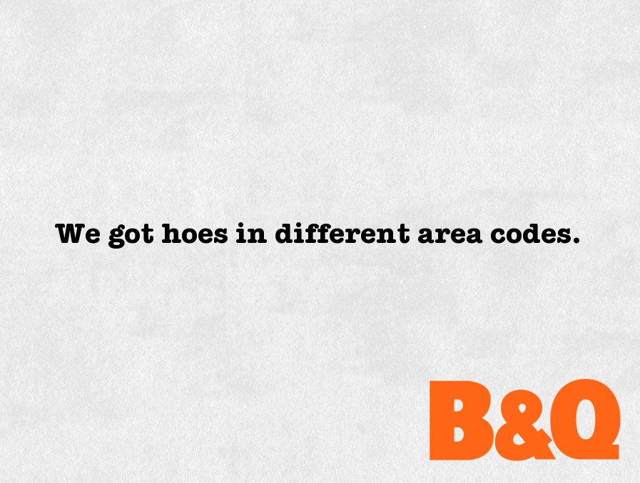 copyinabottle's tweet photo. When Ludacris worked for @BandQ for the summer @OneMinuteBriefs #gardenhoes https://t.co/s8qpHfpEBm