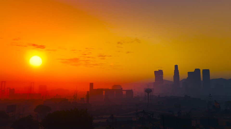 Spiggy_Smalls's tweet photo. Sunset over Los Santos @RockstarGames #Snaprebs #snapmatic #Rockstargames #WaveformGaming #Thelowlygentlemen https://t.co/l39BQz9IhM