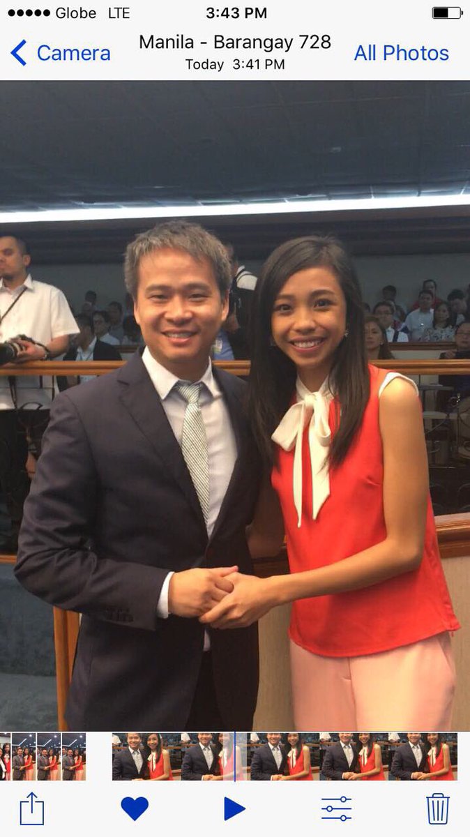 ABSCBN_Showbiz's tweet photo. LOOK: 'PBB' Big Winner Maymay with Senators Joel Villanueva, Manny Pacquiao and Nancy Binay. | via @mjfelipe https://t.co/pVFBqCu3CC