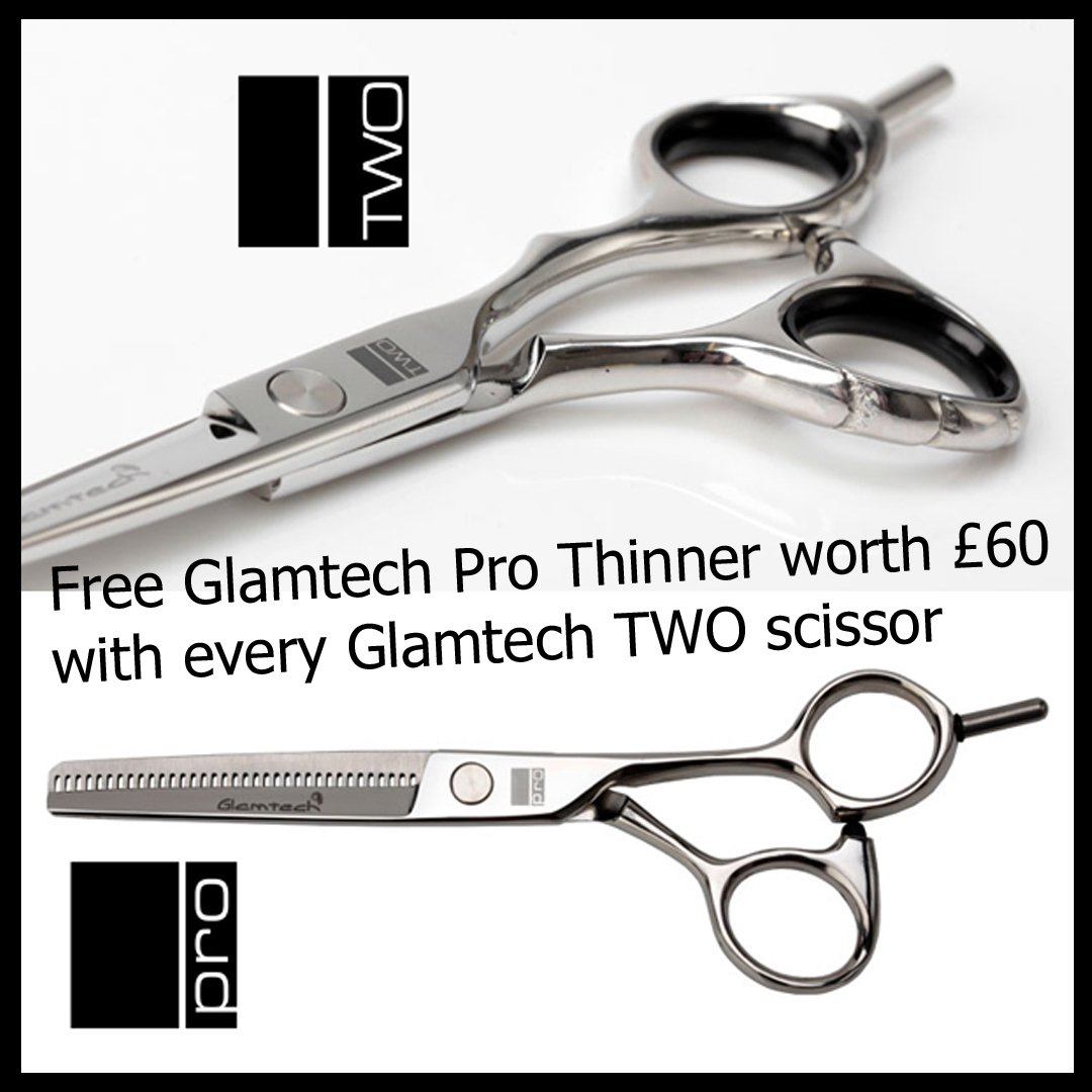 FREE Glamtech PRO £60 thinner with every Glamtech TWO scissor. 48 hours only! Use code 'FREETHIN' at checkout.
glamtech.co.uk/product/pro-st…