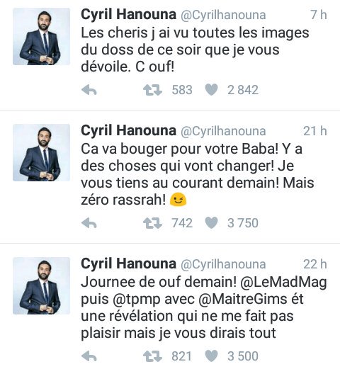 1,75 million hier soir pour #TPMP : comme quoi, ça sert de faire 6 tweets pour annoncer la même choses !
