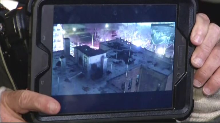 ConnectedIP's tweet photo. #firefighters @FDNY using @DJIGlobal #Inspire1 #drone to monitor fires. #WMTlive encoders stream images live to command post &amp; ground crew. https://t.co/Y6AfTeJ4VP