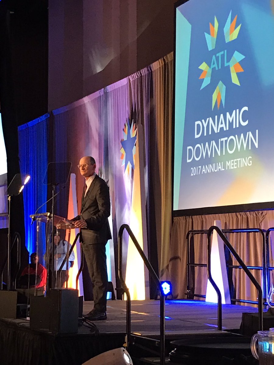 KatieBizU's tweet photo. Enjoying @downtownatlanta annual meeting. Great vision for downtown by a leading org #macpartner @atlchamber @MAC_Policy https://t.co/0AjWfdnwUH