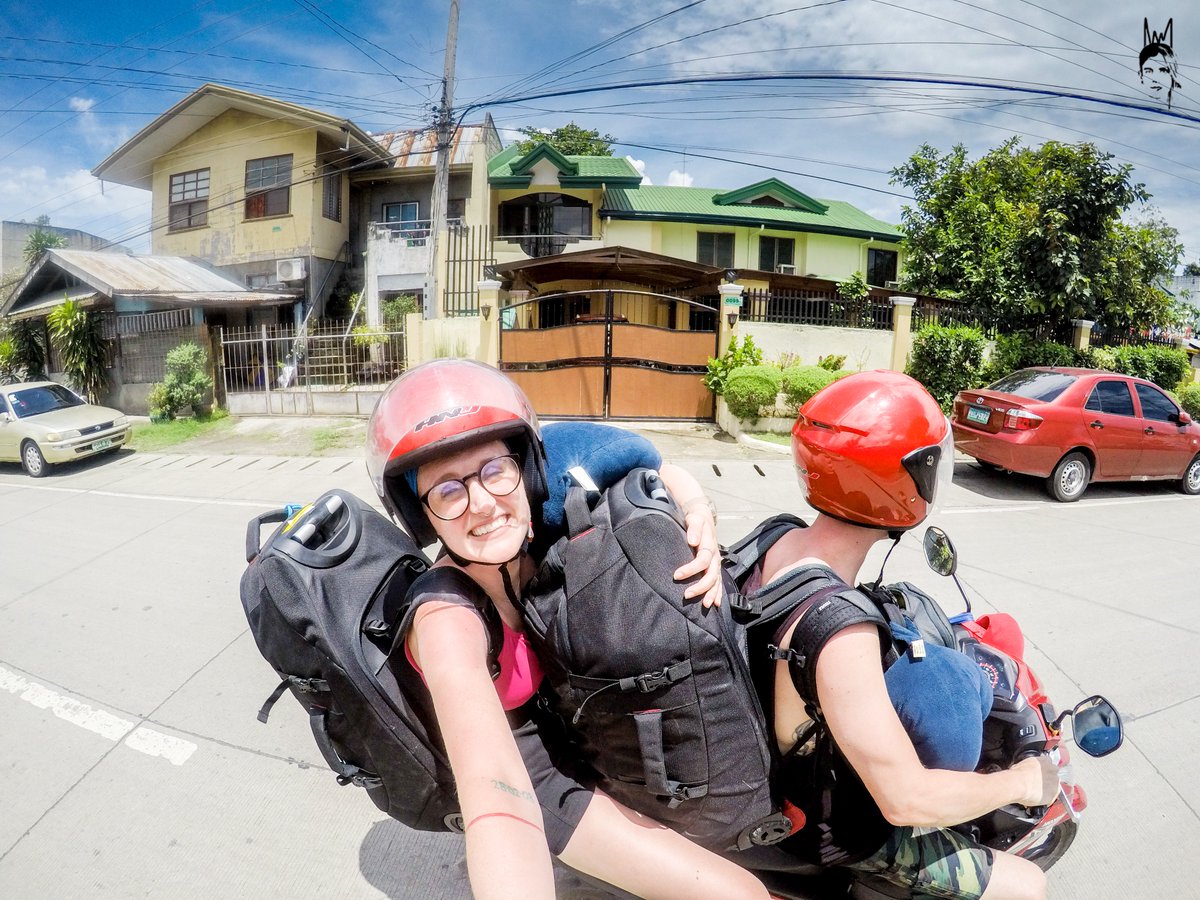 kingingit100's tweet photo. Trying to save 30p for someone to drive our bags on a tricycle to our next hostel.. #BackpackingProblems #KingingIt #ThePhilippines https://t.co/DguDgdAGmC