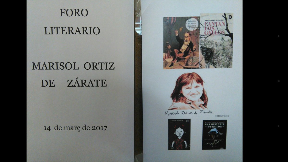 SaviReus's tweet photo. Foro literario con Marisol Ortiz de Zárate en el #AulaMagna #1ESO #DepartamentoDeCastellano @ZARORTIZ https://t.co/grYCdPjMEu