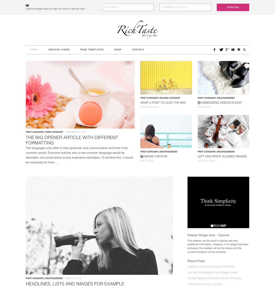 RichWP's tweet photo. The FREE Rich Taste Magazine WordPress theme is for all you fashion and lifestyle bloggers out there. 

https://t.co/u4JhmWCg0G 

#wordpress https://t.co/VB3S8ZiMim