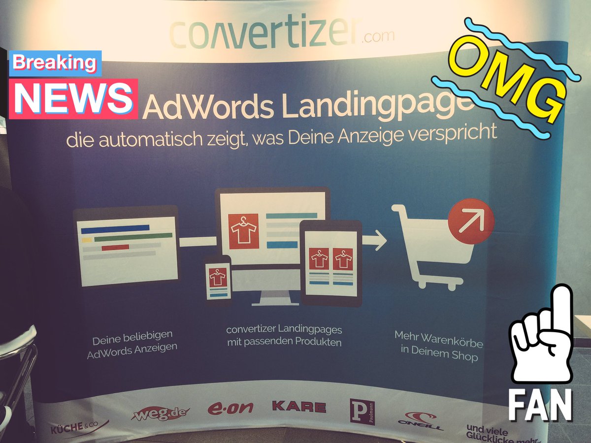 convertizer_com's tweet photo. Wichtigster Stand auf der #smx! 
Nicht gesehen = du warst nicht da 

#SMXMuenchen #convertizer #OnlineMarketing #AdWords #semyaward https://t.co/tZWnuuxuvj