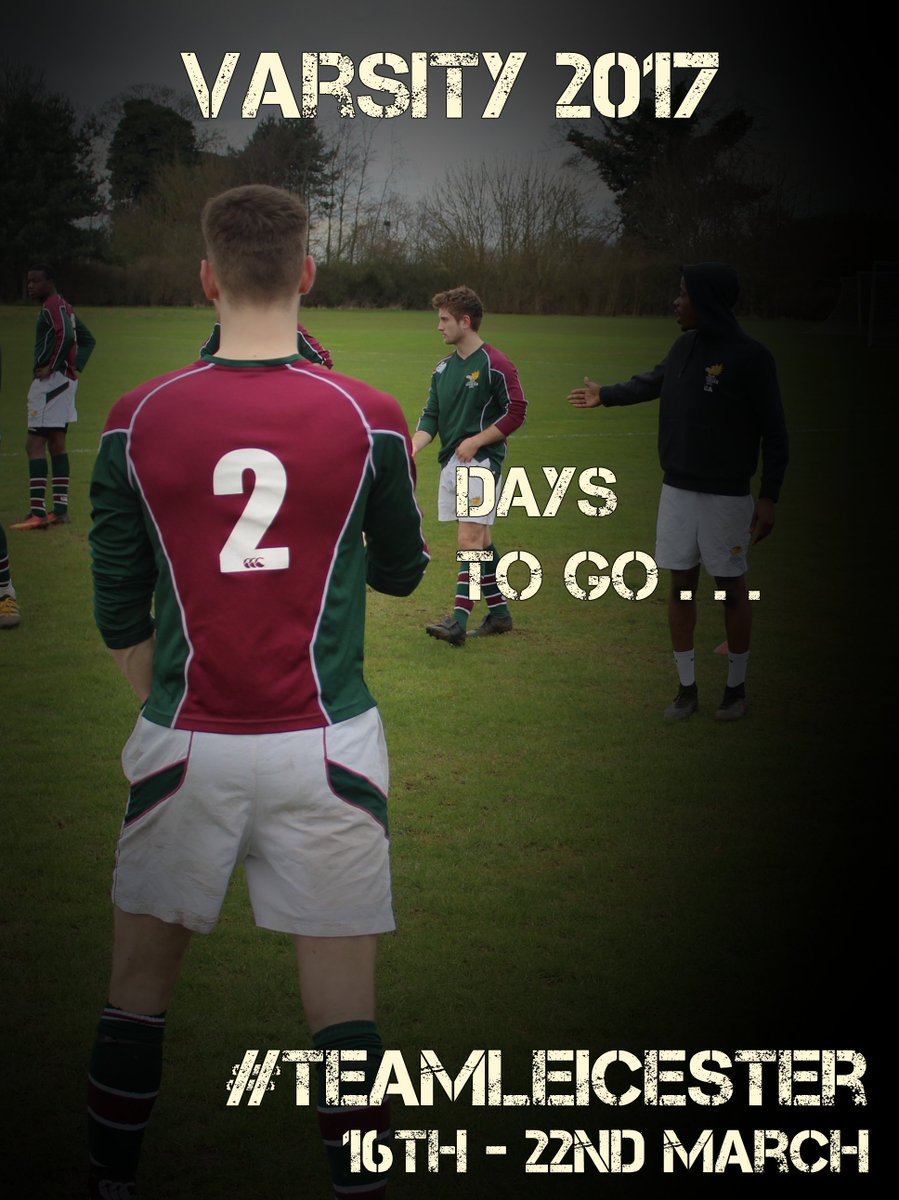UOL_Sport's tweet photo. Just 2 days to go until Varsity 2017 begins! See the full schedule here - https://t.co/wlgcCLlQks #DMULEI #Varsity2017 #TeamLeicester https://t.co/7j6ZnD4Hqg