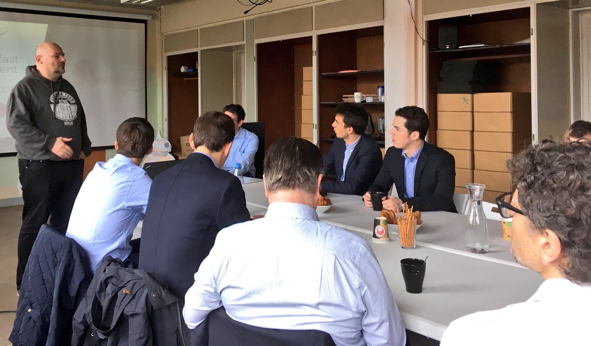 Christoph introducing <a href="/forexfix/">Forexfix</a> for the <a href="/FintechSafary/">Fintech Safary</a> session on B2B fintech. We were happy to host such an international crowd at GTEC!