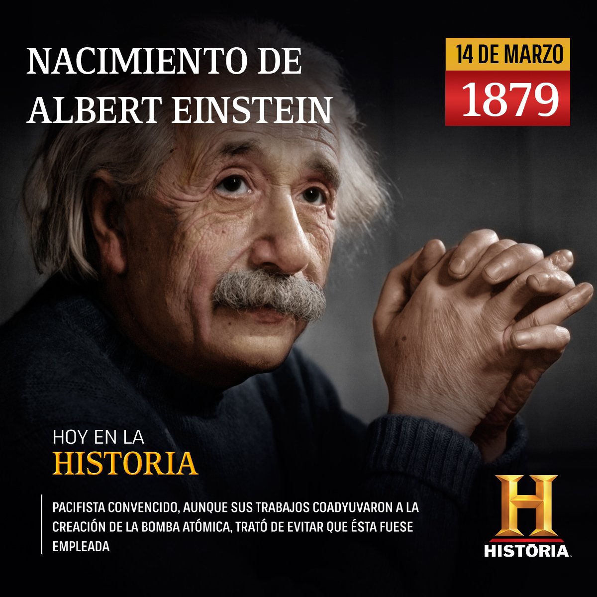 Canal HISTORIA Twitterissä: "14 de marzo de 1879 Nacimiento de Albert  Einstein Lee la efeméride completa: https://t.co/2qqeFQkZCv  https://t.co/tsANyEq14Z" / Twitter