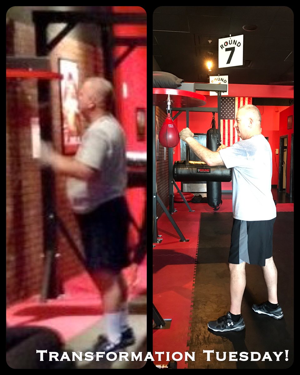 9RoundFayNC's tweet photo. Itโs Transformation Tues! Steven "The Enforcer" Bates has shredded 40LBS & 3 pants sizes! Amazing!#hardworkpaysoff #SweatTherapy #9roundnc https://t.co/QvGhcpClIB