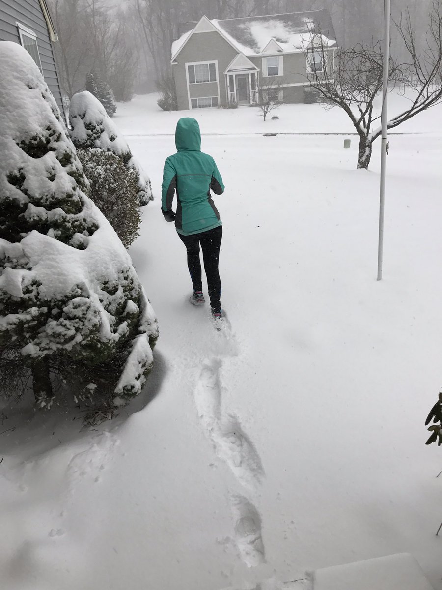 Ladder3LT's tweet photo. There goes my runner Day 475 in a row of 🏃‍♀️ at least a mile #HardcoreRunner #blizzard2017 👊🏻💥 https://t.co/3HF52B2Pjw