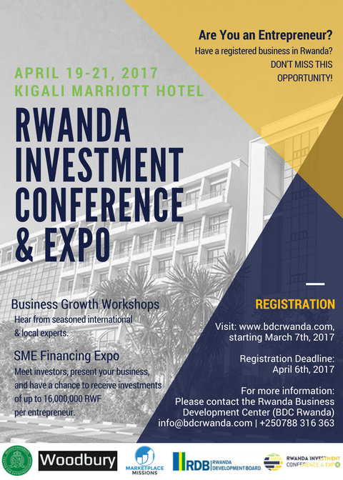 MeetInvestor's tweet photo. Entrepreneur? Come&amp;meet investors @InvestConf2017 (19-21/04/17 @KigaliMarriott) 4 biz growth workshops&amp;investments. https://t.co/Z4H4w568Eg https://t.co/BCUbC38vxL